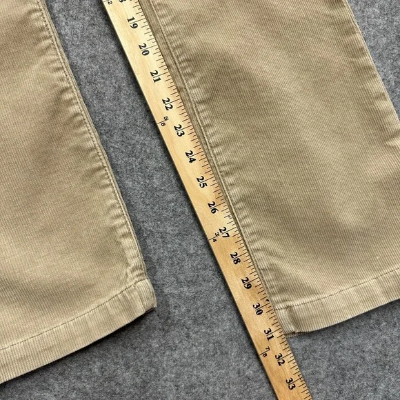 Earl Jean Corduroy Pants Womens Size 2 Beige Buff Stretch Straight Y2K 90s - Picture 8 of 9